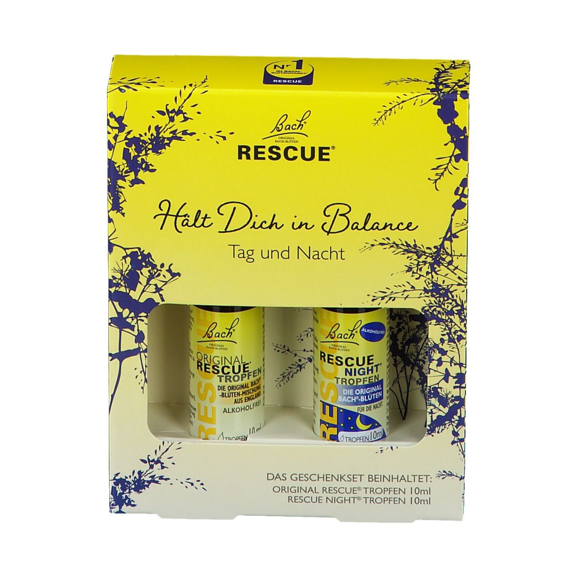 BACHBLÜTEN Original Rescue Tag und Nacht Tropfen