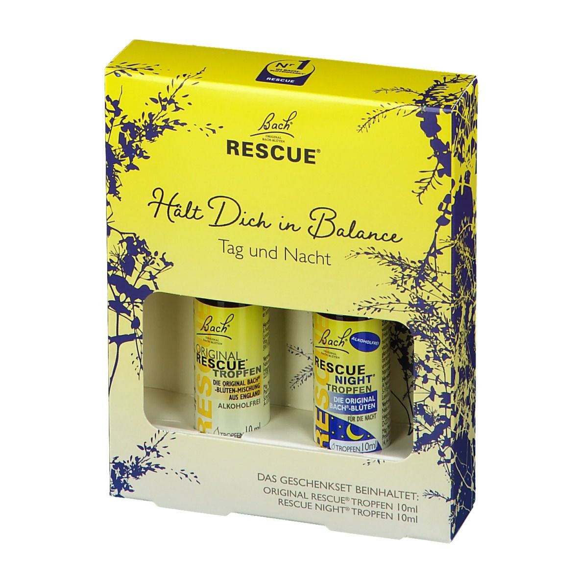 BACHBLÜTEN Original Rescue Tag und Nacht Tropfen