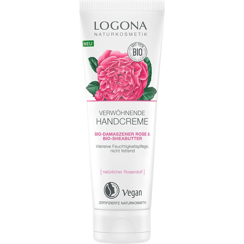 LOGONA verwöhnende Handcreme Bio-Damaszner Rose & Bio-Sheabutter