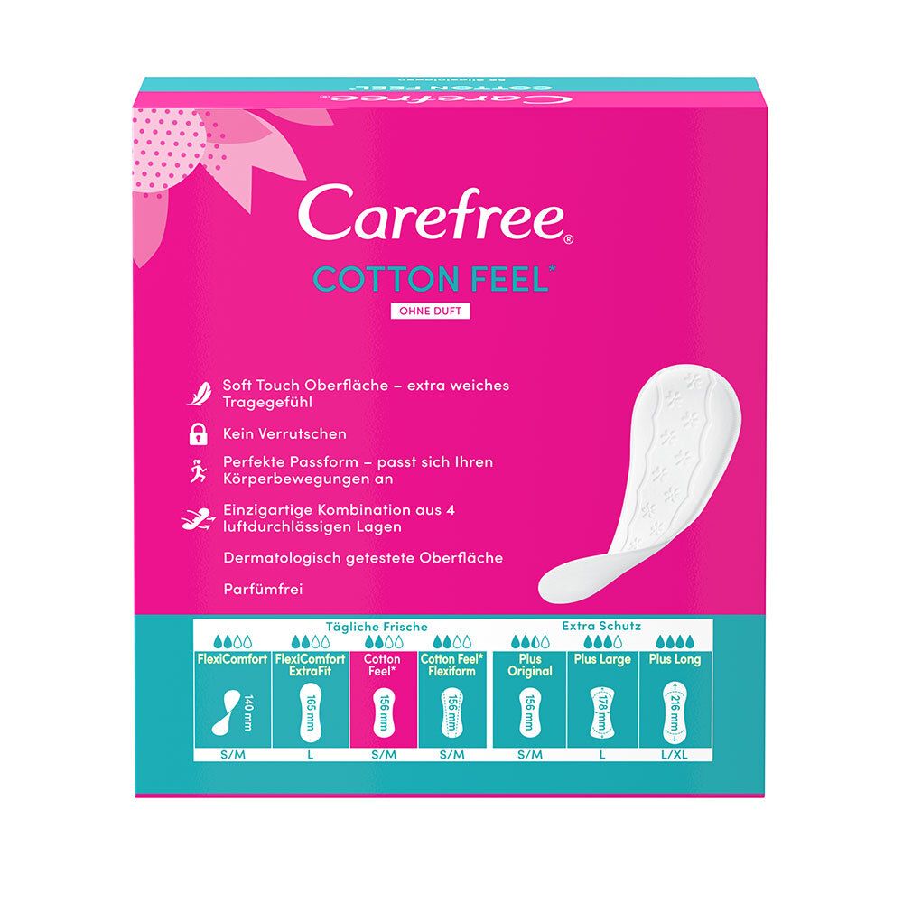 Carefree® Cotton Feel Slipeinlagen