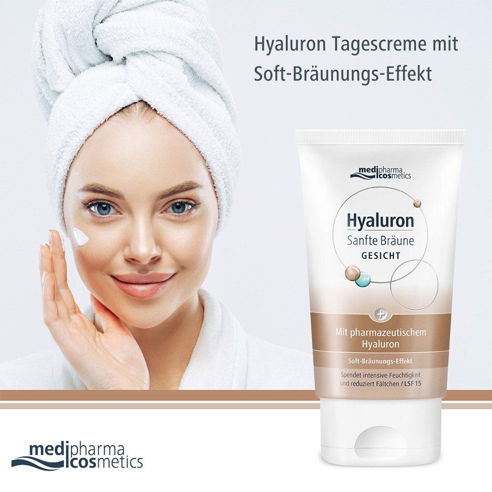 medipharma cosmetics Hyaluron Sanfte Bräune Gesichtspflege