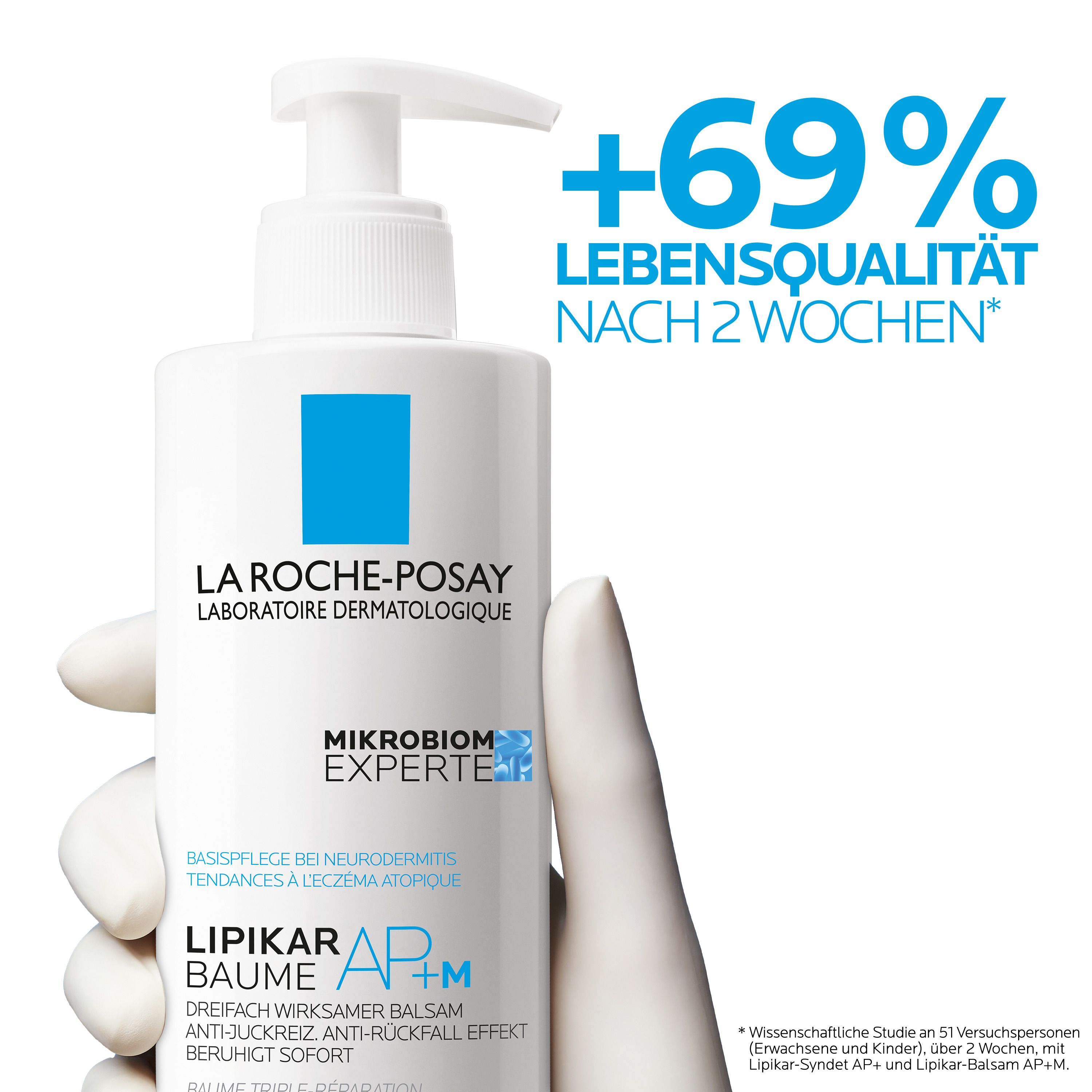 La Roche Posay LIPIKAR Baume AP+M: Beruhigende Bodylotion für trockene und zu Neurodermitis neigende Haut, die das Mikrobiom stärkt und Juckreiz mildert