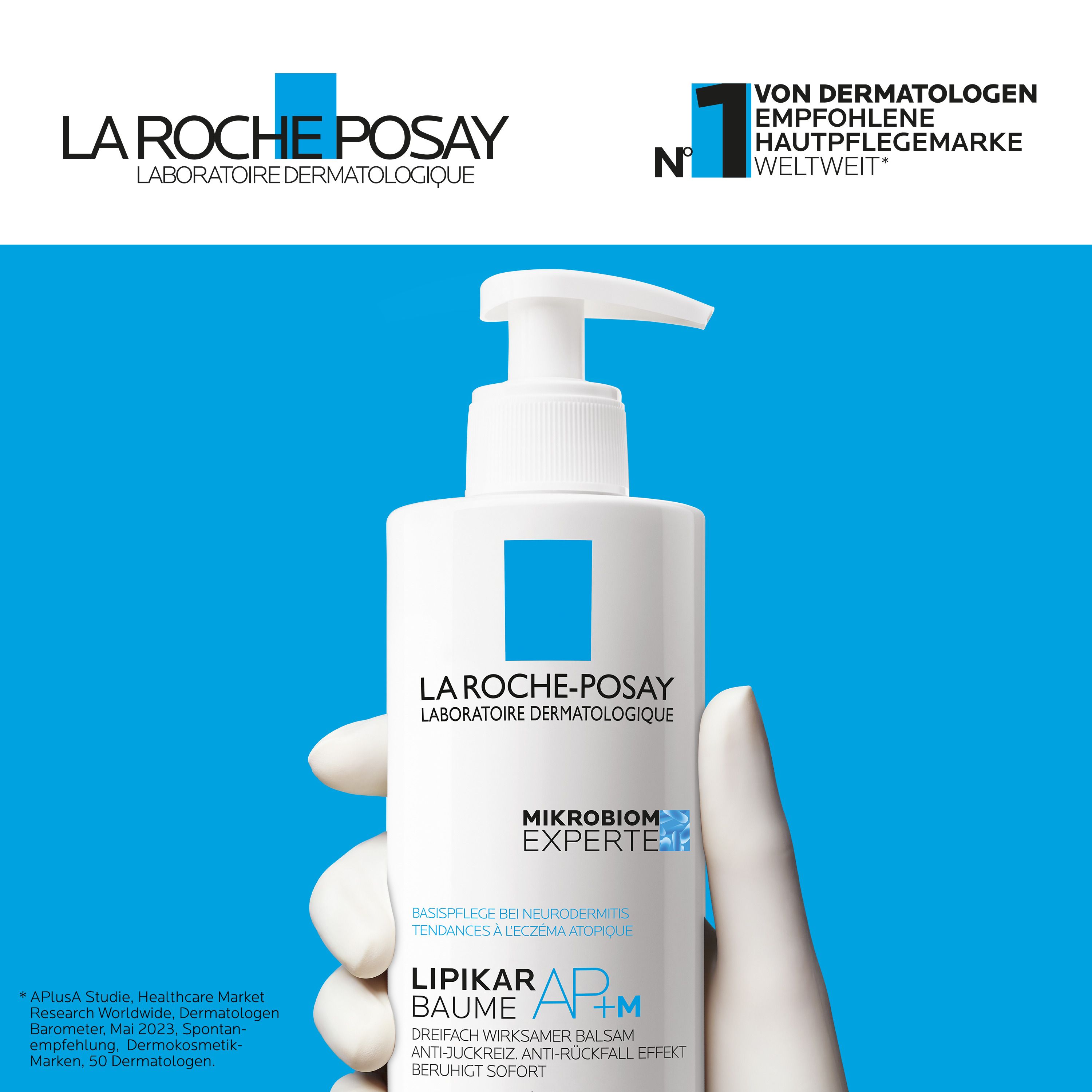 La Roche Posay LIPIKAR Baume AP+M: Beruhigende Bodylotion für trockene und zu Neurodermitis neigende Haut, die das Mikrobiom stärkt und Juckreiz mildert