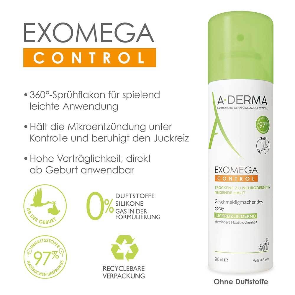 A-DERMA EXOMEGA CONTROL Geschmeidigmachendes Spray
