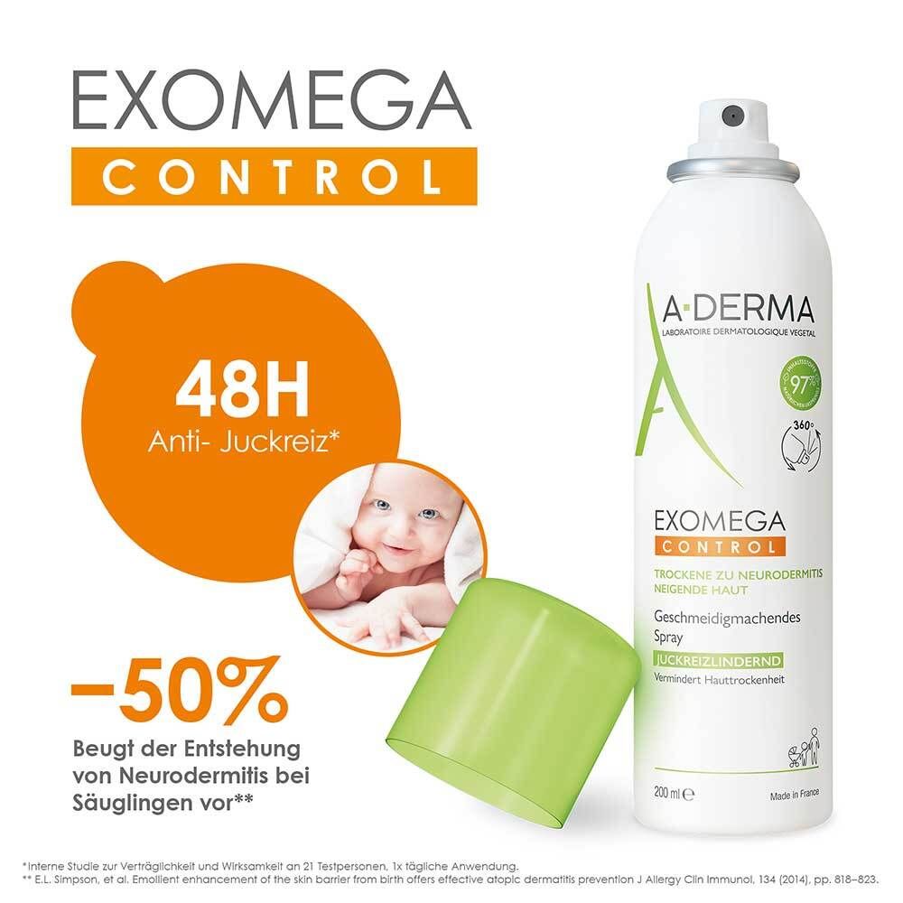 A-DERMA EXOMEGA CONTROL Geschmeidigmachendes Spray