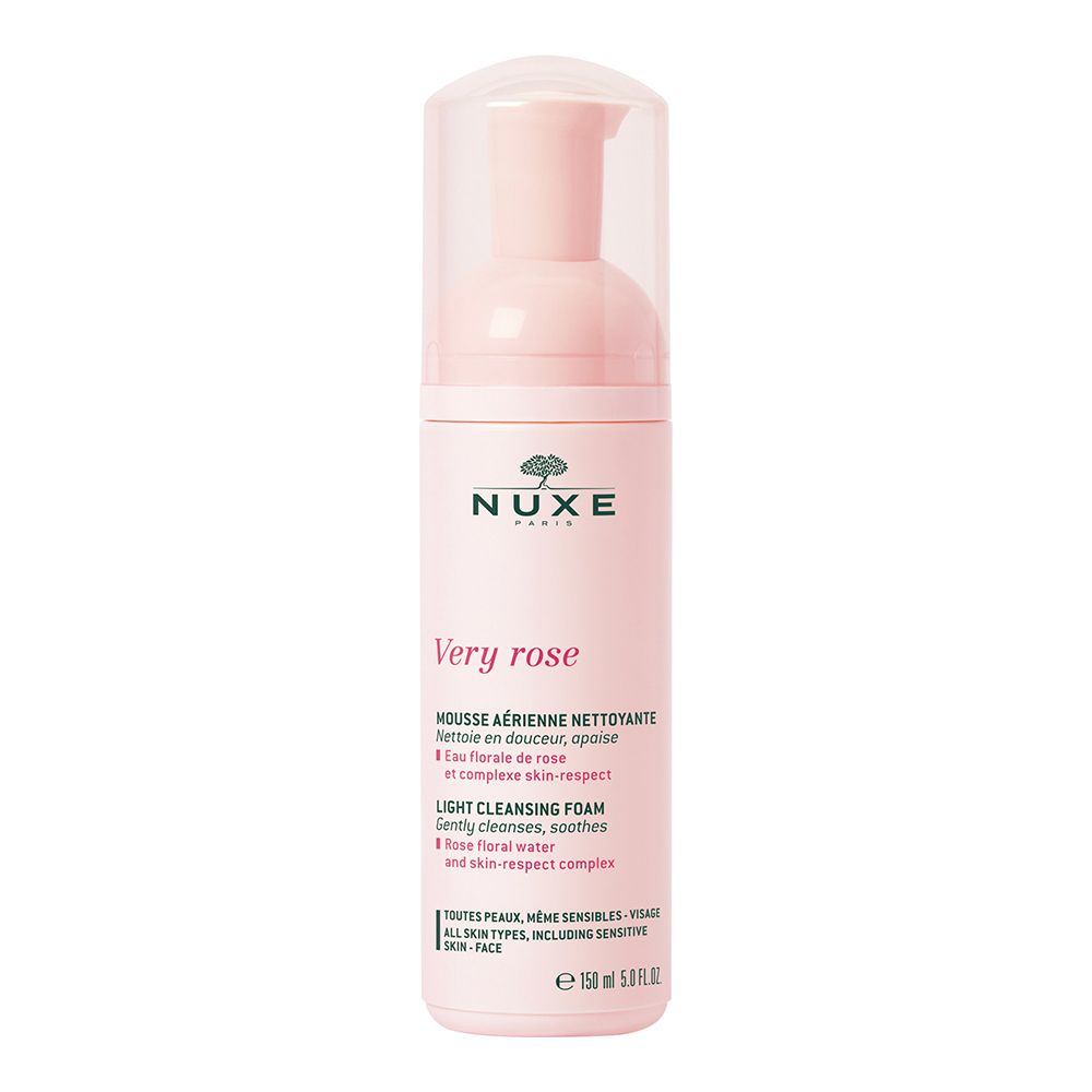 NUXE Very Rose beruhigender Reinigungsschaum zur sanften Gesichtsreinigung empfindlicher Haut