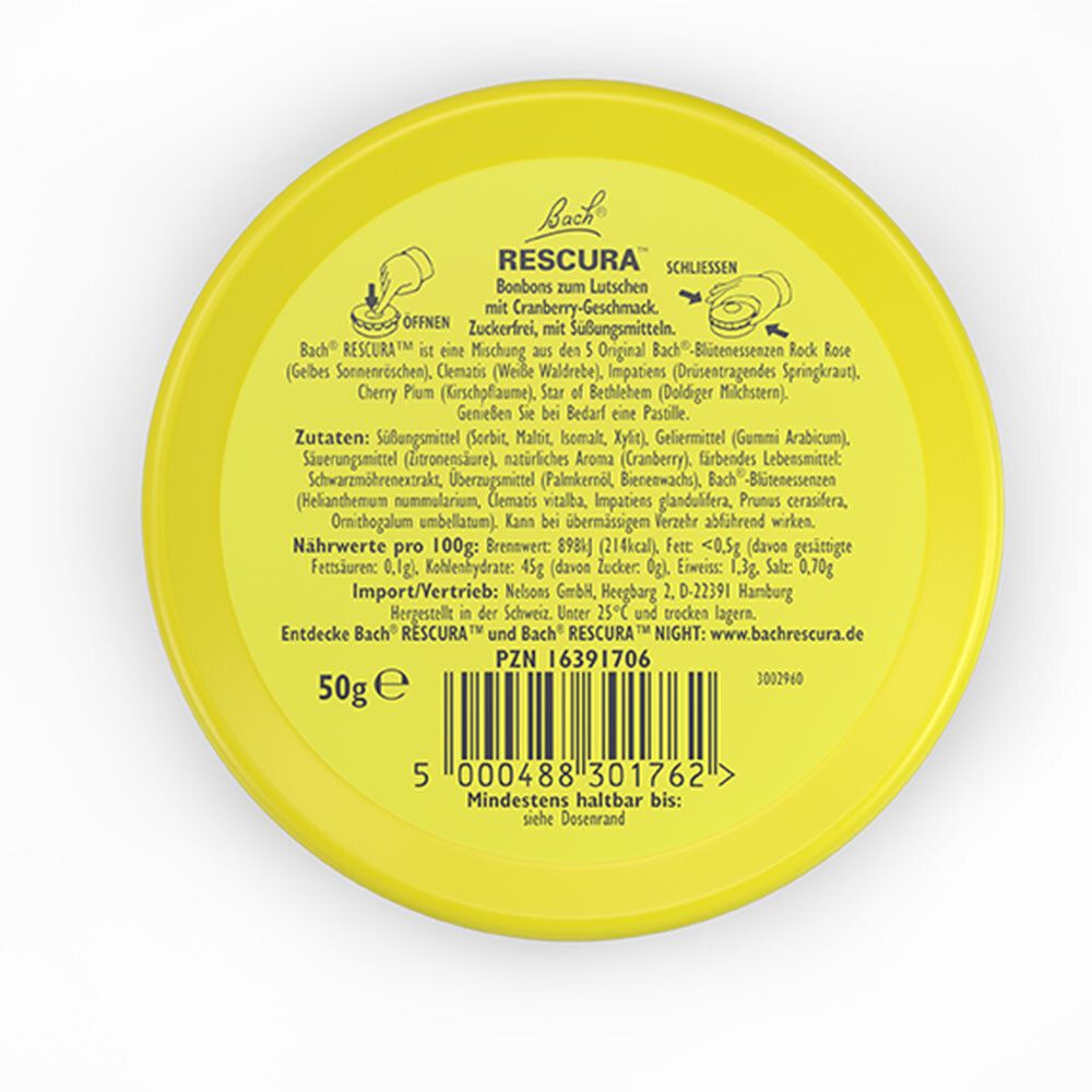 Bach Original RESCURA® Pastillen Cranberry