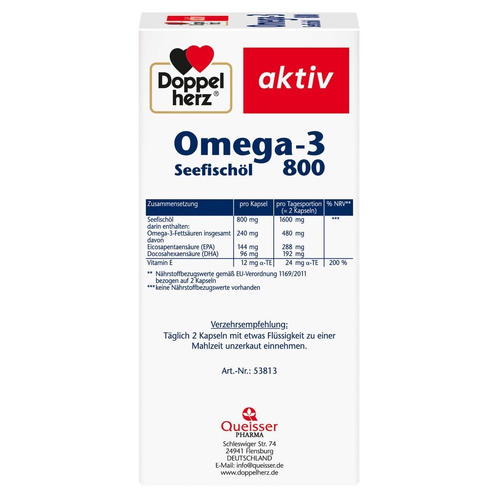 Doppelherz® aktiv Omega-3 Seefischöl 800