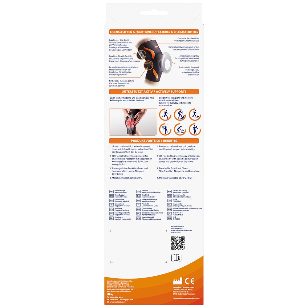 VoltActive Kniebandage S