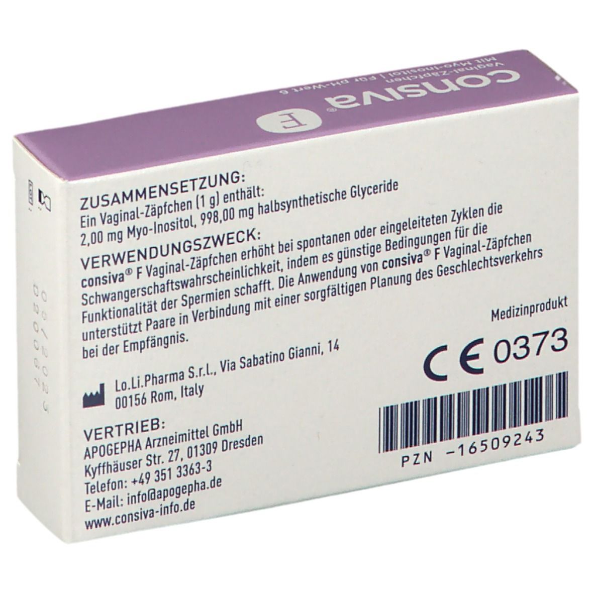 consiva® F Vaginal-Zäpfchen