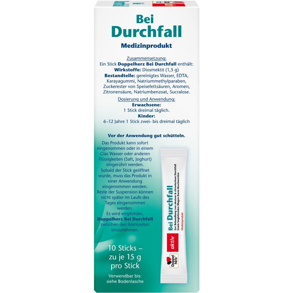 DOPPELHERZ Bei Durchfall flüssig Sticks