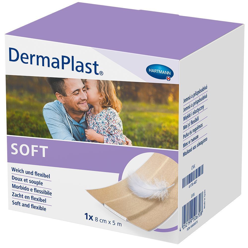 DermaPlast® Soft Wundpflaster 8 cm x 5 m