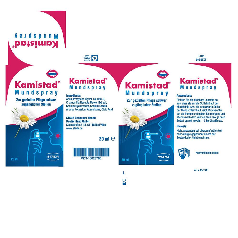 Kamistad® Mundspray bei Zahnfleischentzündungen und Aphten