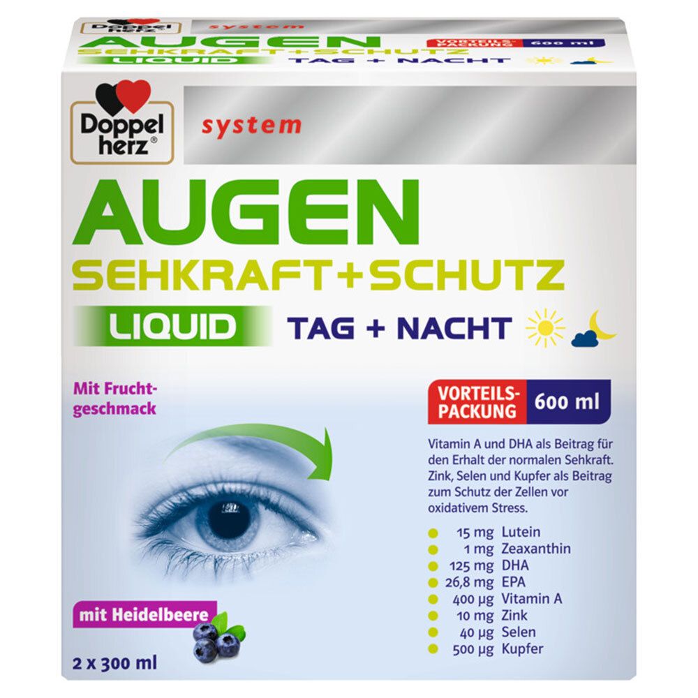 Doppelherz® system AUGEN SEHKRAFT+SCHUTZ LIQUID TAG + NACHT