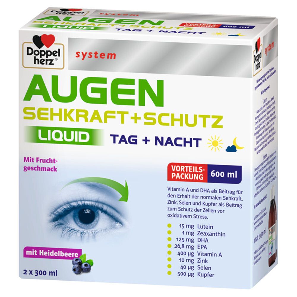 Doppelherz® system AUGEN SEHKRAFT+SCHUTZ LIQUID TAG + NACHT