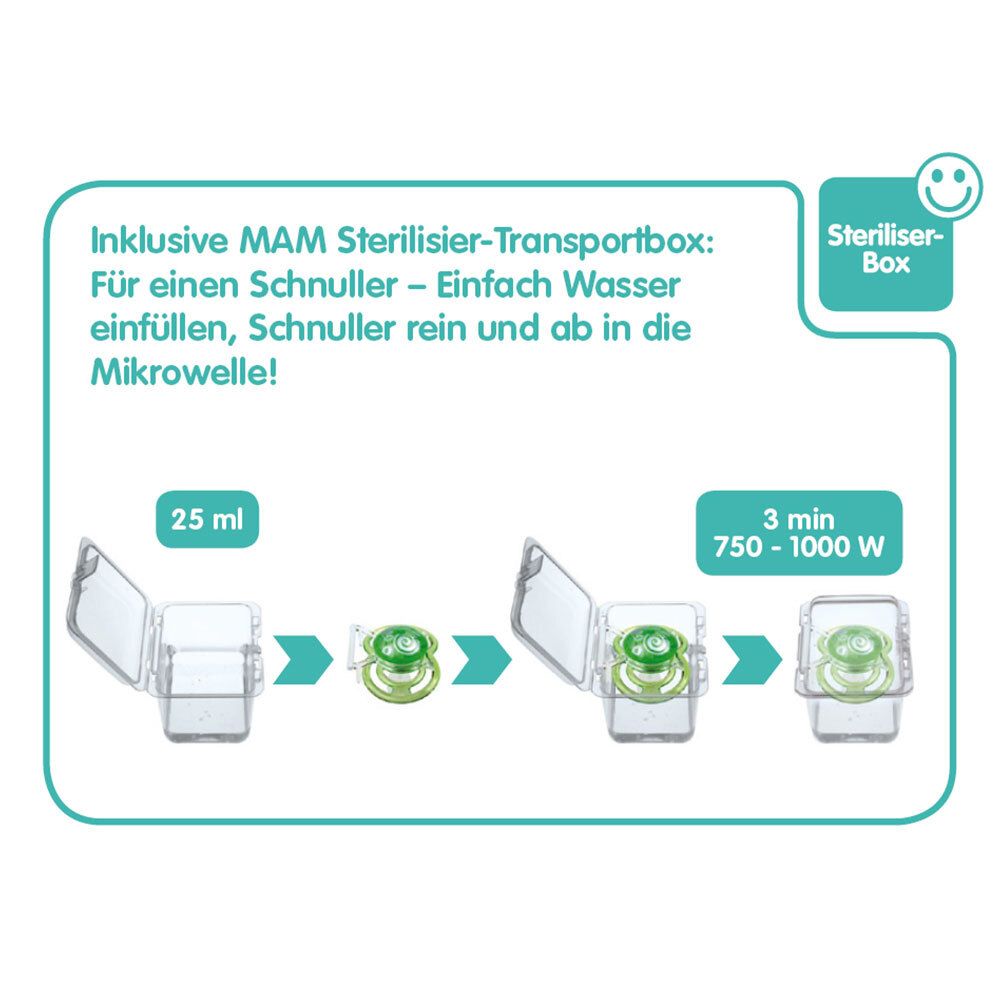 MAM Perfect Silikonschnuller 0-6 Monate (Farbe/Motiv nicht wählbar)