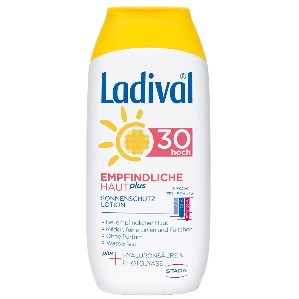 Ladival® Empfindliche Haut plus pflegende Sonnenschutz Lotion LSF 30 mit Hyaluronsäure & Photolyase