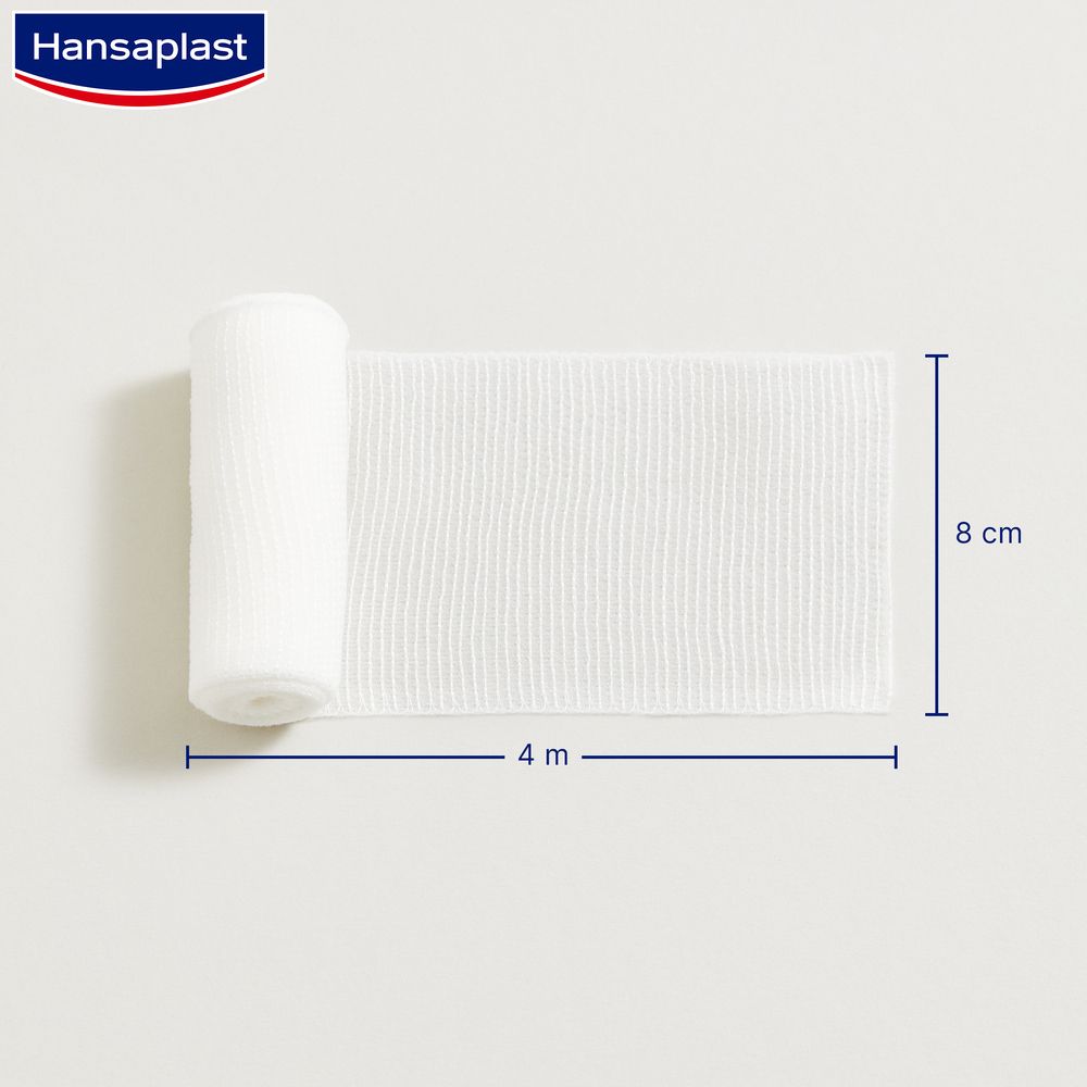 Hansaplast MED Elastische Fixierbinde 4 m x 8 cm