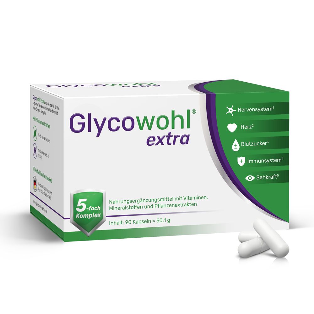 GLYCOWOHL® extra Kapseln für einen gesunden Blutzucker