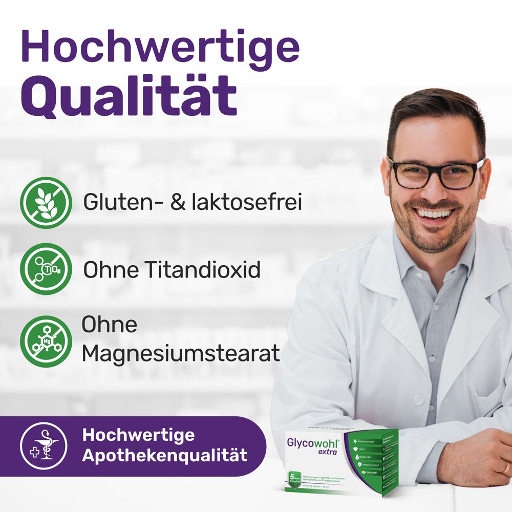 GLYCOWOHL® extra Kapseln für einen gesunden Blutzucker