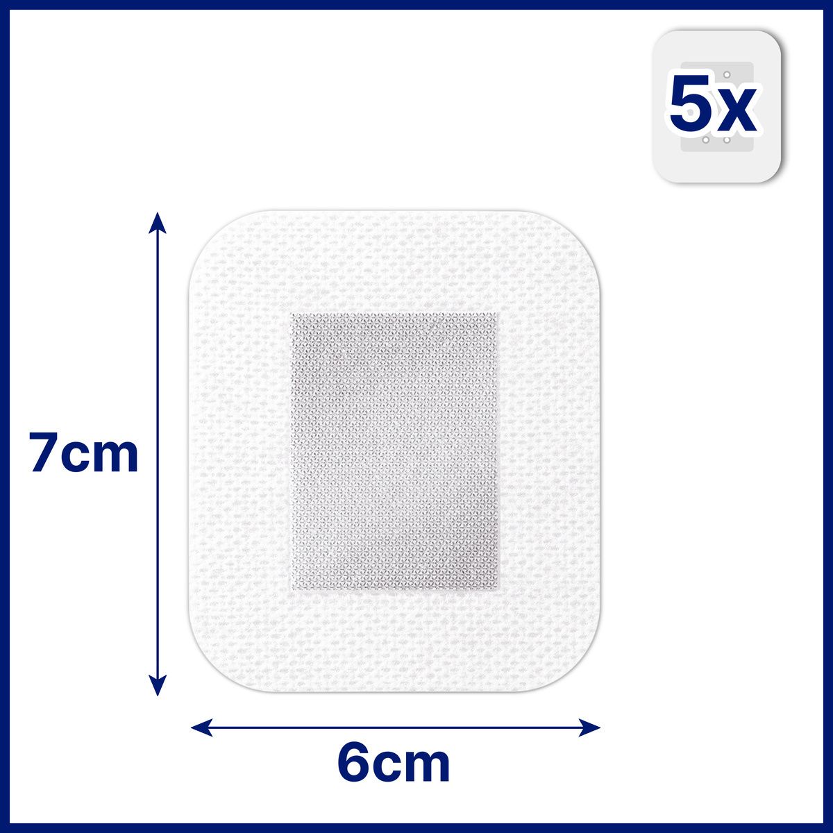Hansaplast MED XL Sensitive 5 x 7,5 cm