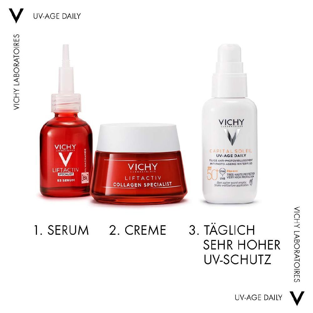 Vichy CAPITAL SOLEIL UV-Age Daily LSF 50+ Sonnencreme für das Gesicht