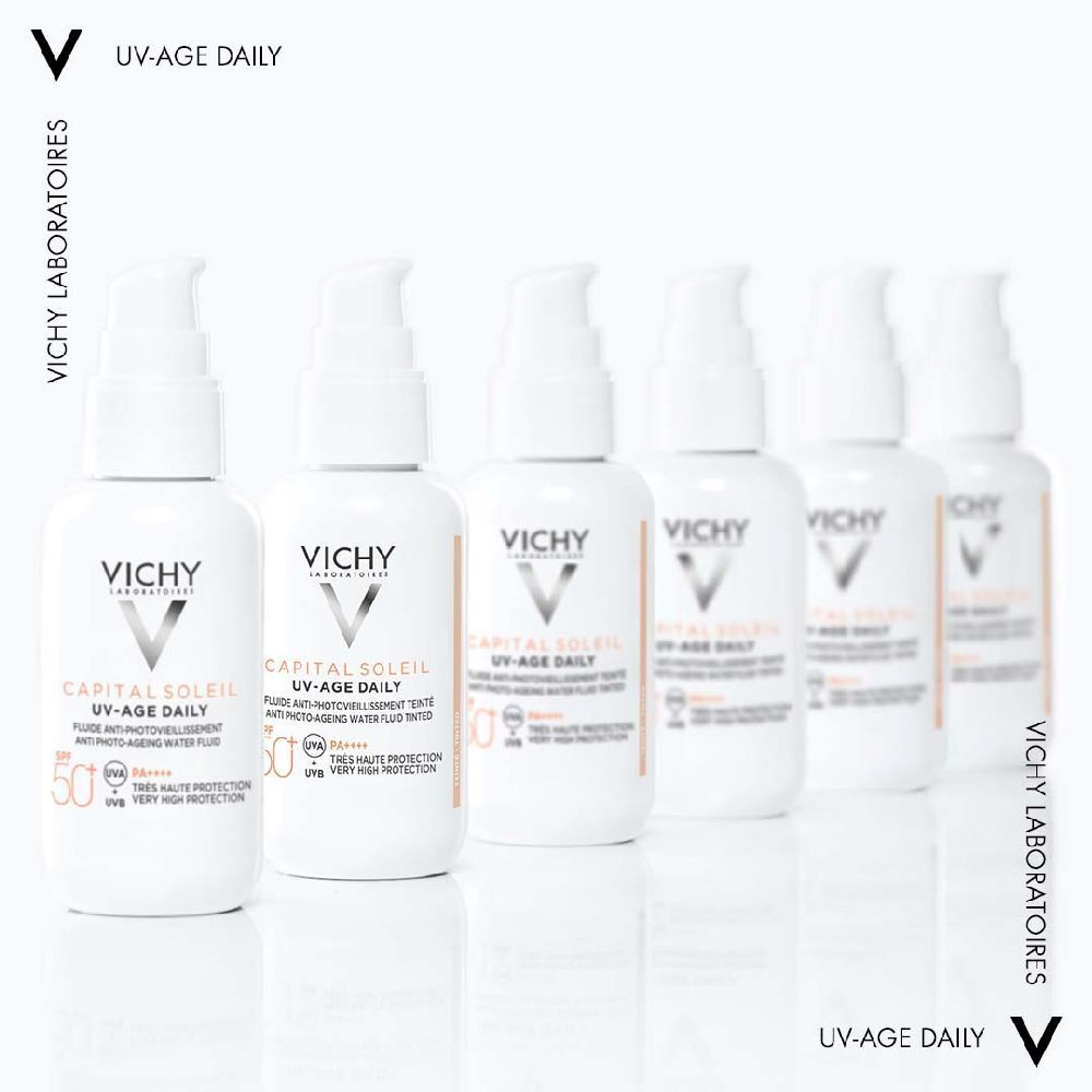 Vichy CAPITAL SOLEIL UV-Age Daily LSF 50+ Sonnencreme für das Gesicht