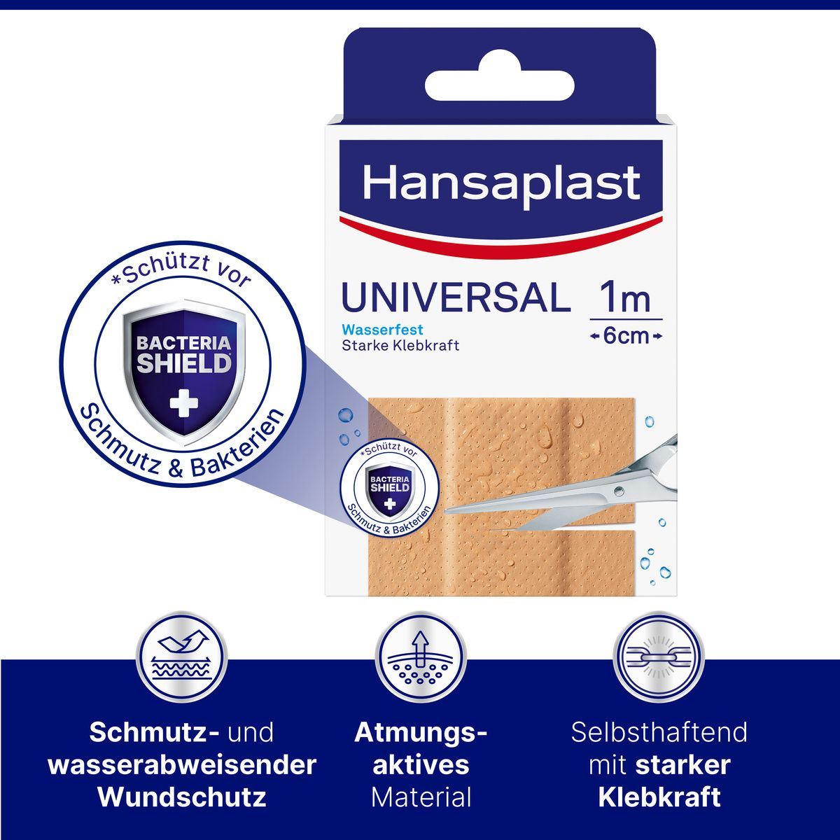 Hansaplast Universal 1 m x 6 cm