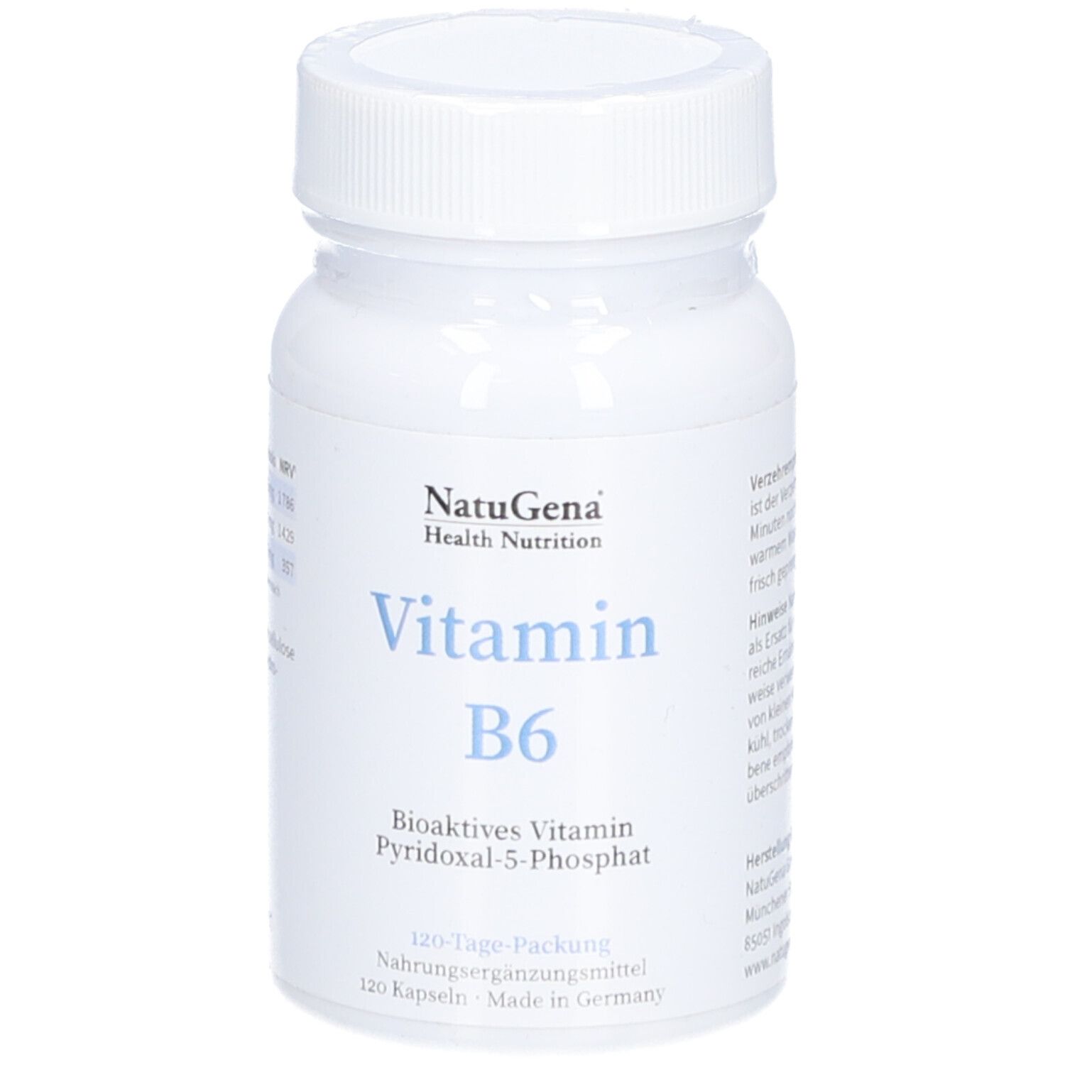 NatuGena Vitamin B6 – Hochbioverfügbares Pyridoxal-5-Phosphat