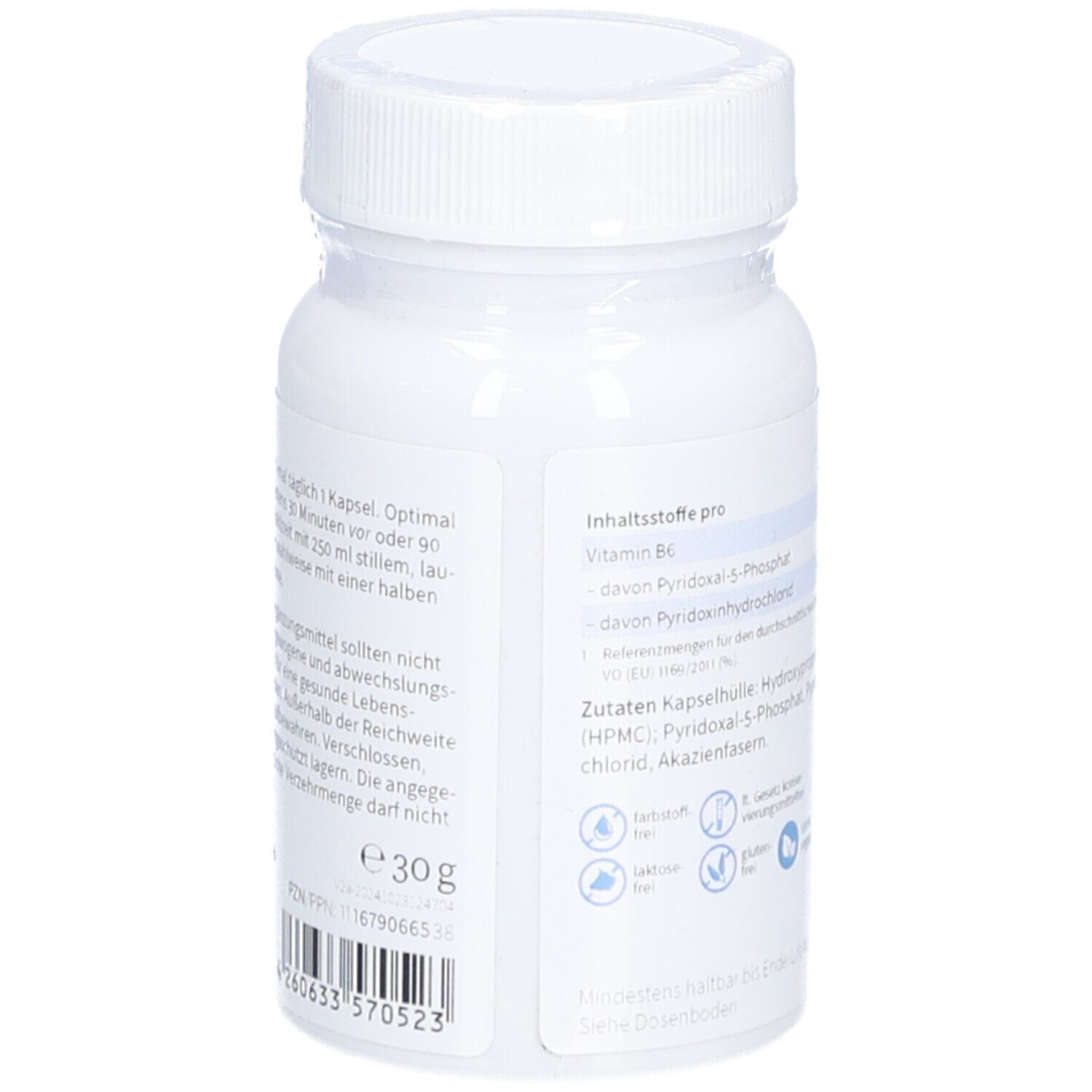 NatuGena Vitamin B6 – Hochbioverfügbares Pyridoxal-5-Phosphat
