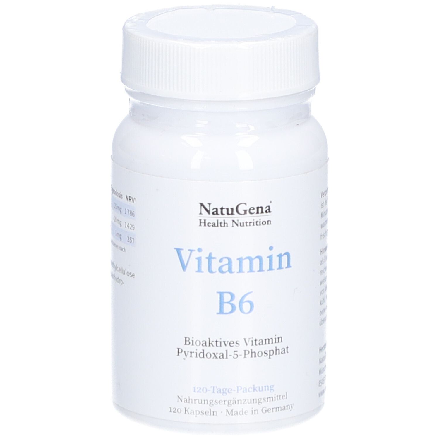 NatuGena Vitamin B6 – Hochbioverfügbares Pyridoxal-5-Phosphat