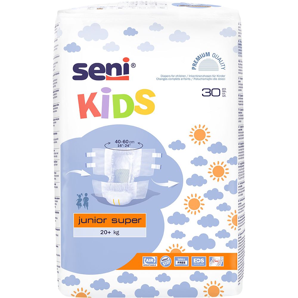 Seni Kids Junior Super Windelslip, 30 Stück, für Kinder ab 20 kg.
