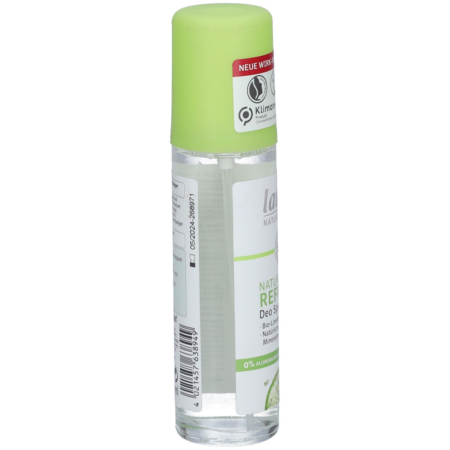 Lavera Deo Spray NATURAL & STRONG - 48h Schutz Ohne Aluminium, Mit Bio-Ginseng & Mineralien, Vegan - 75 Ml