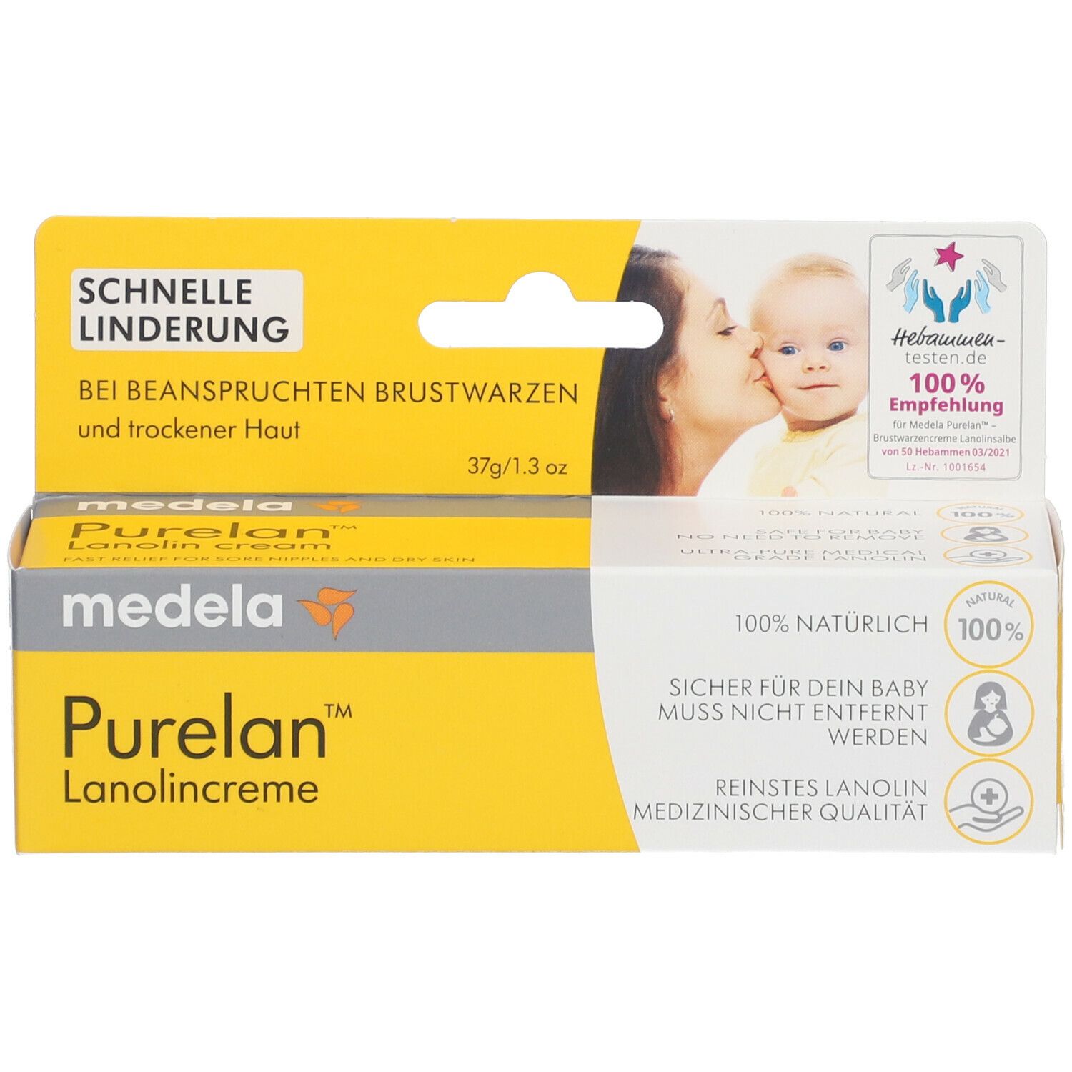 medela Purelan™ 100 Brustwarzensalbe aus 100% Lanolin