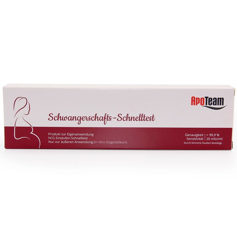 APOTEAM Schwangerschafts-Schnelltest 20mlU/ml