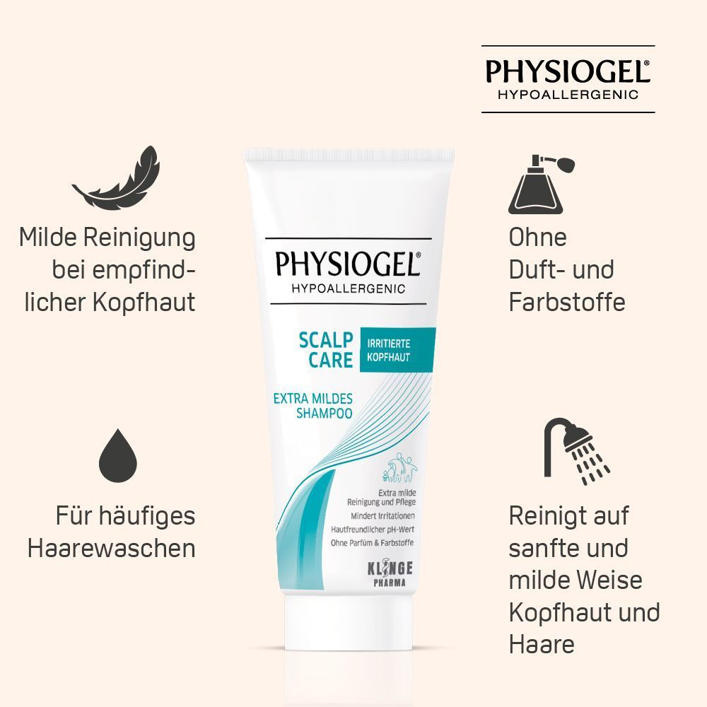 PHYSIOGEL® Scalp Care Extra Mildes Shampoo 200ml - irritierte Kopfhaut
