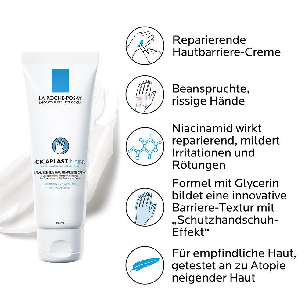 LA ROCHE POSAY Cicaplast HÄNDE Reparierende Hautbarriere-Creme