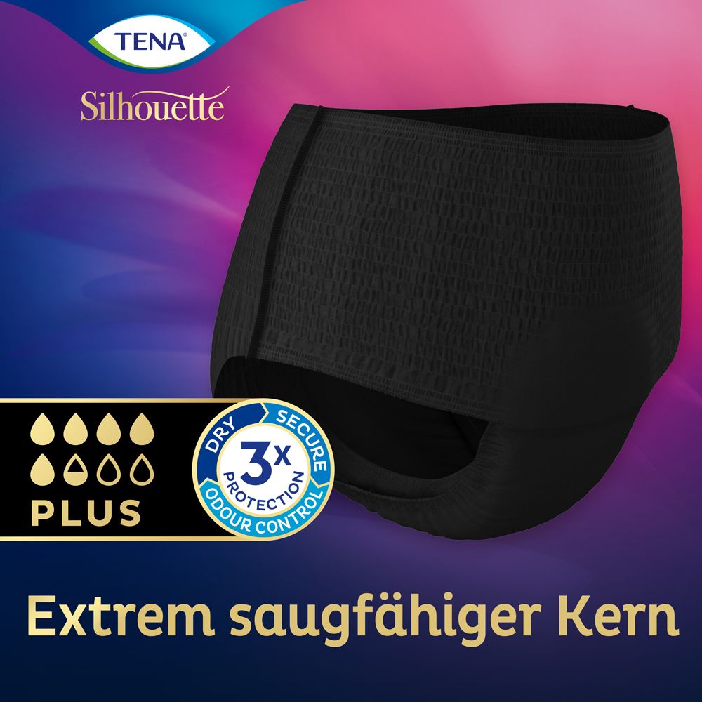 TENA Silhouette Plus Noir M Inkontinenz Pants