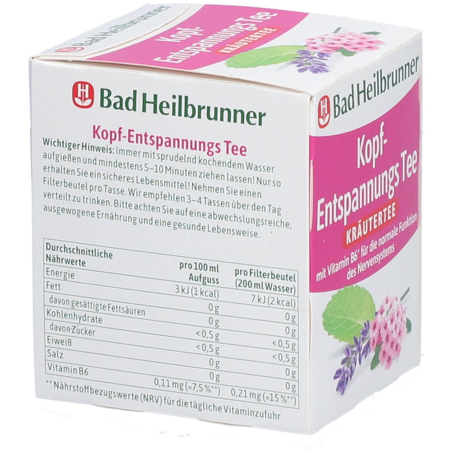 Bad Heilbrunner® Kopf-Entspannungs Tee