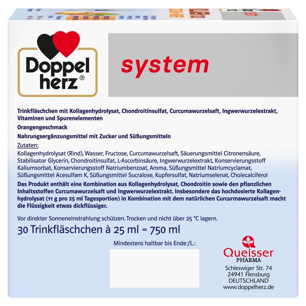 Doppelherz® system KOLLAGEN 11.000 CURCUMA + INGWER