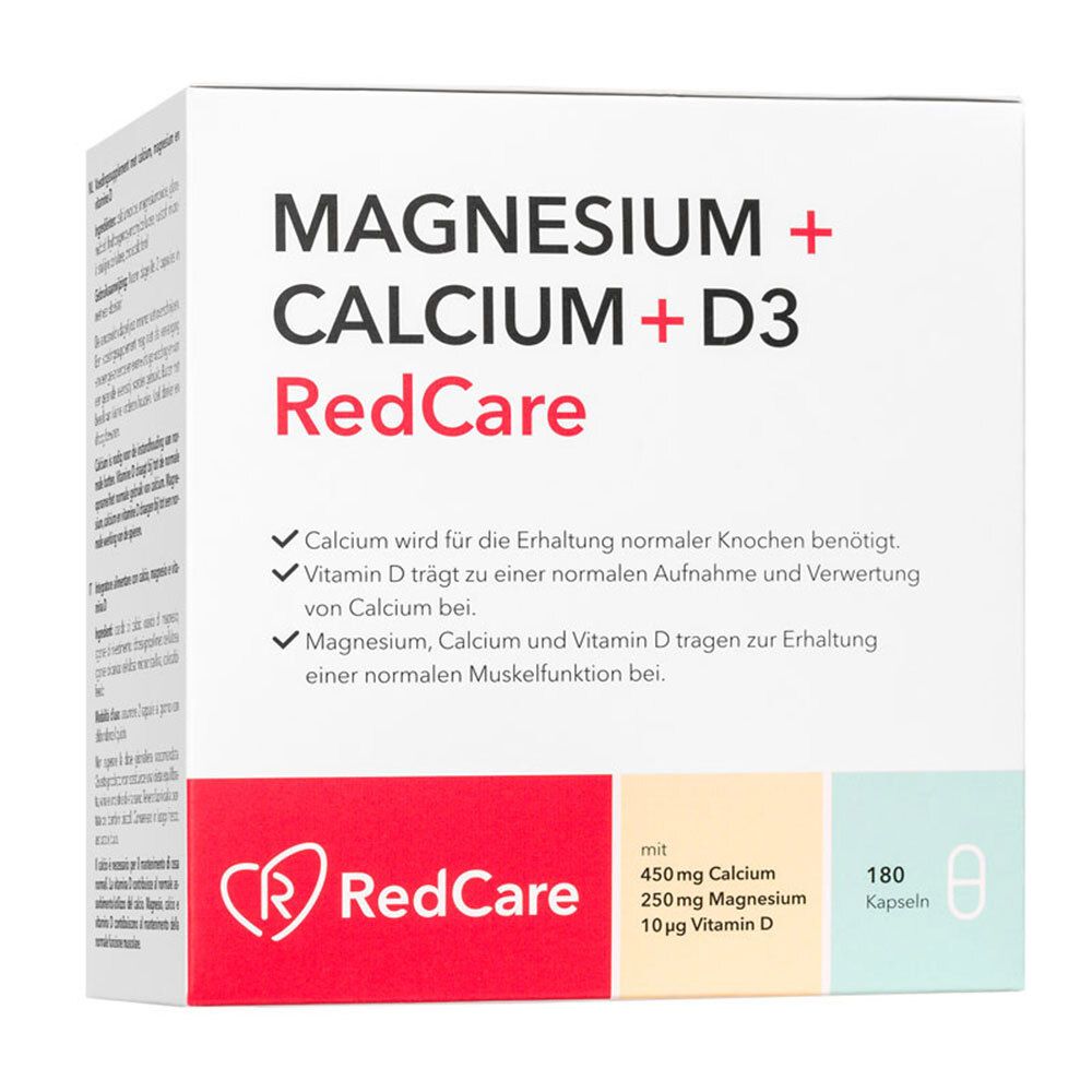 Redcare Magnesium + Calcium + D3