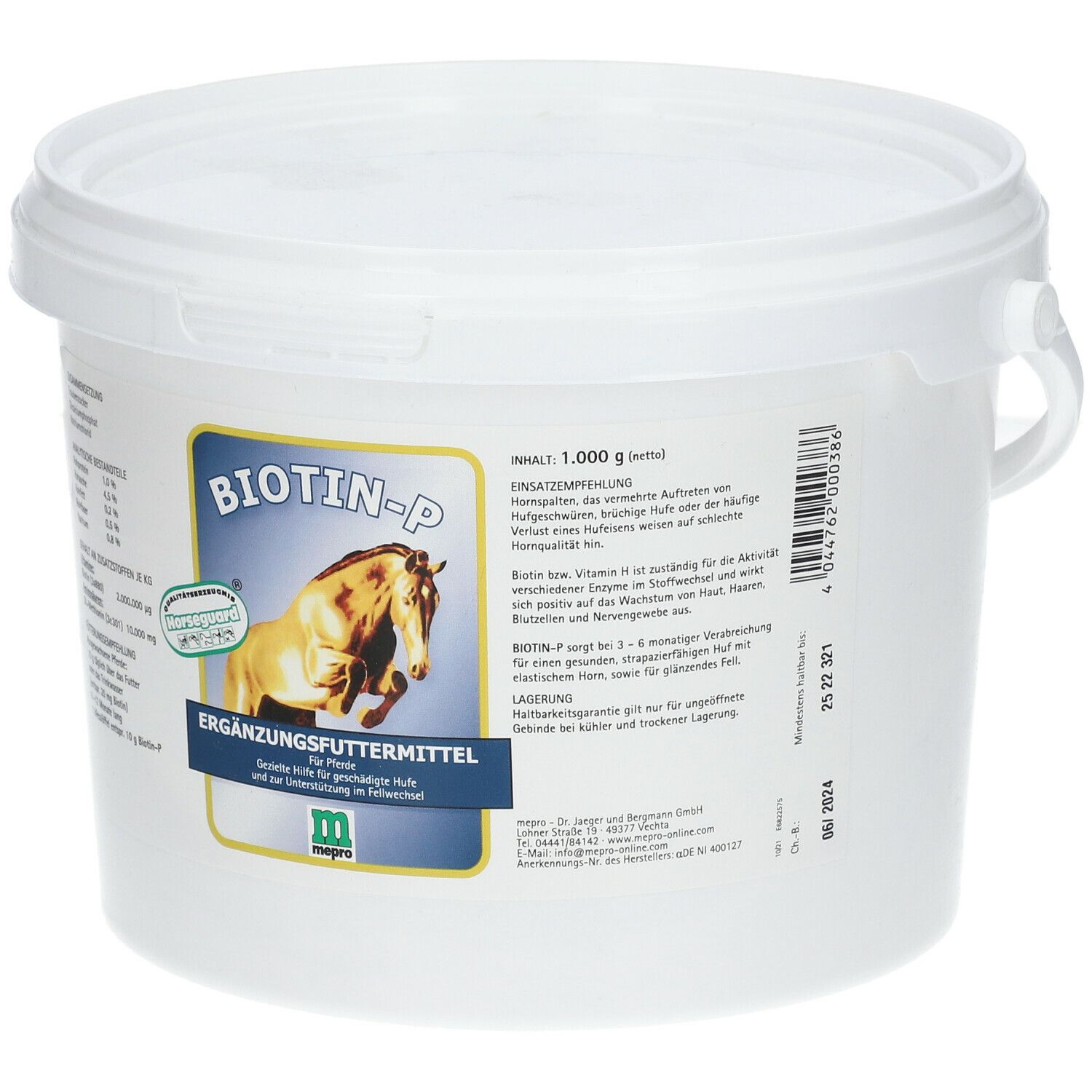 BIOTIN-P Ergänzungsfuttermittel für Pferde