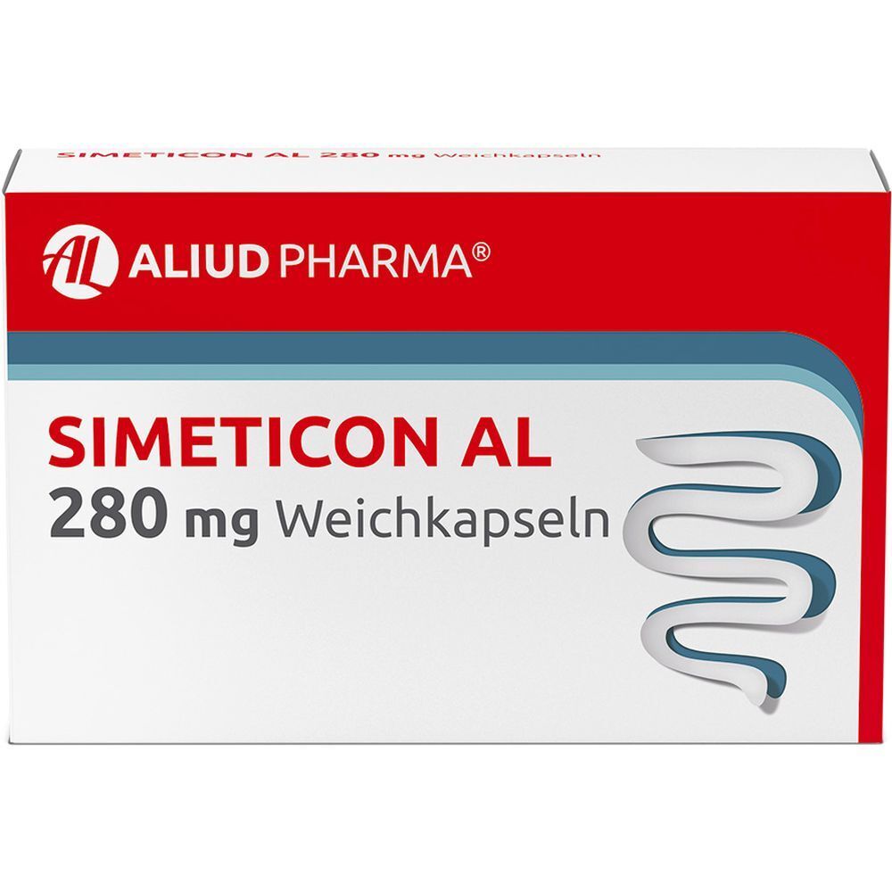 Simeticon AL 280 mg Weichkapseln bei Blähungen