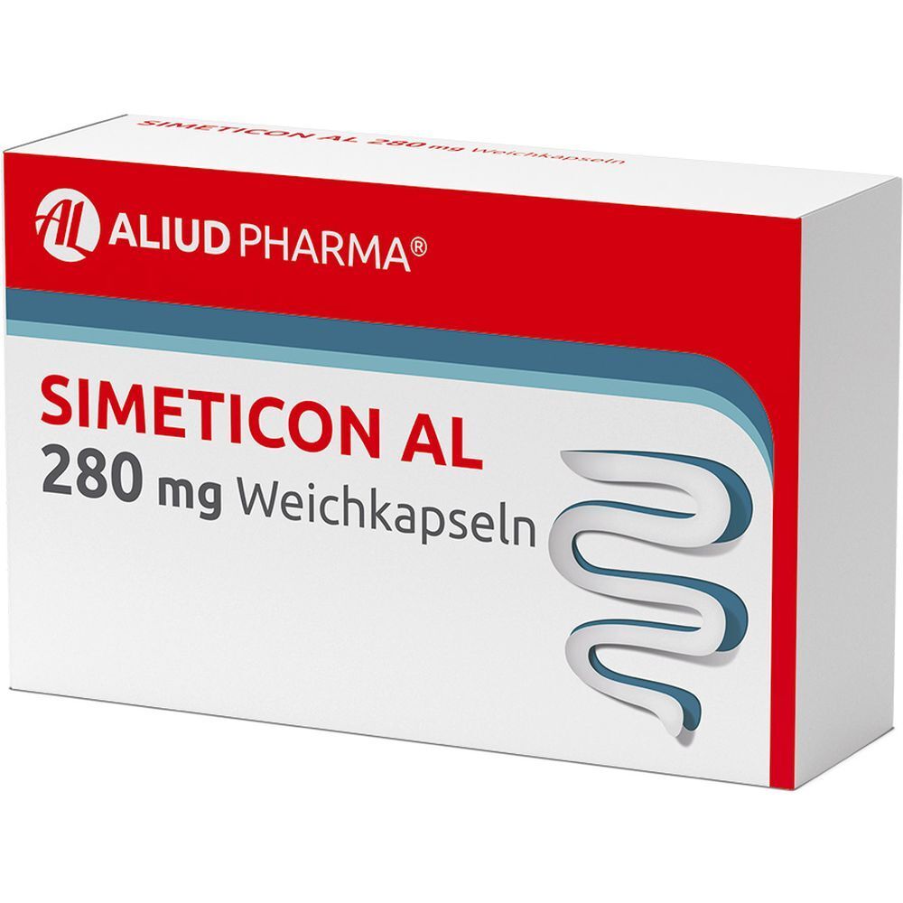 Simeticon AL 280 mg Weichkapseln bei Blähungen