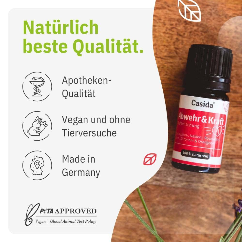 Casida® Abwehr & Kraft Flasche. Apotheken-Qualität, vegan, ohne Tierversuche, Made in Germany, PETA.