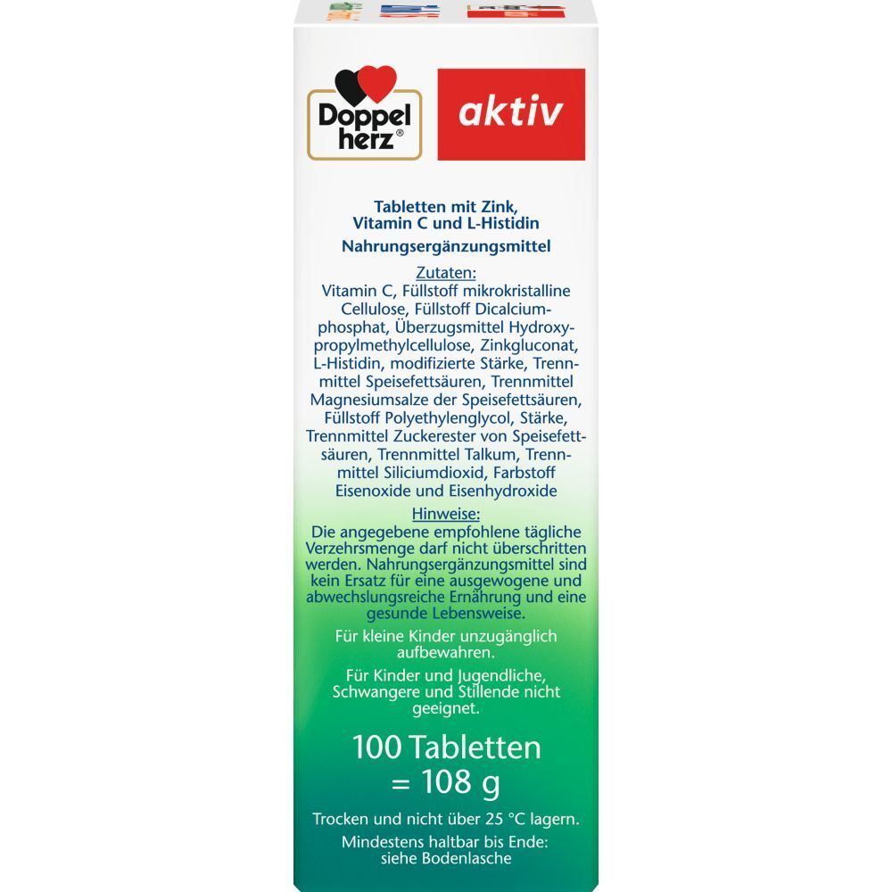 Doppelherz® aktiv Zink + Histidin + Vitamin C