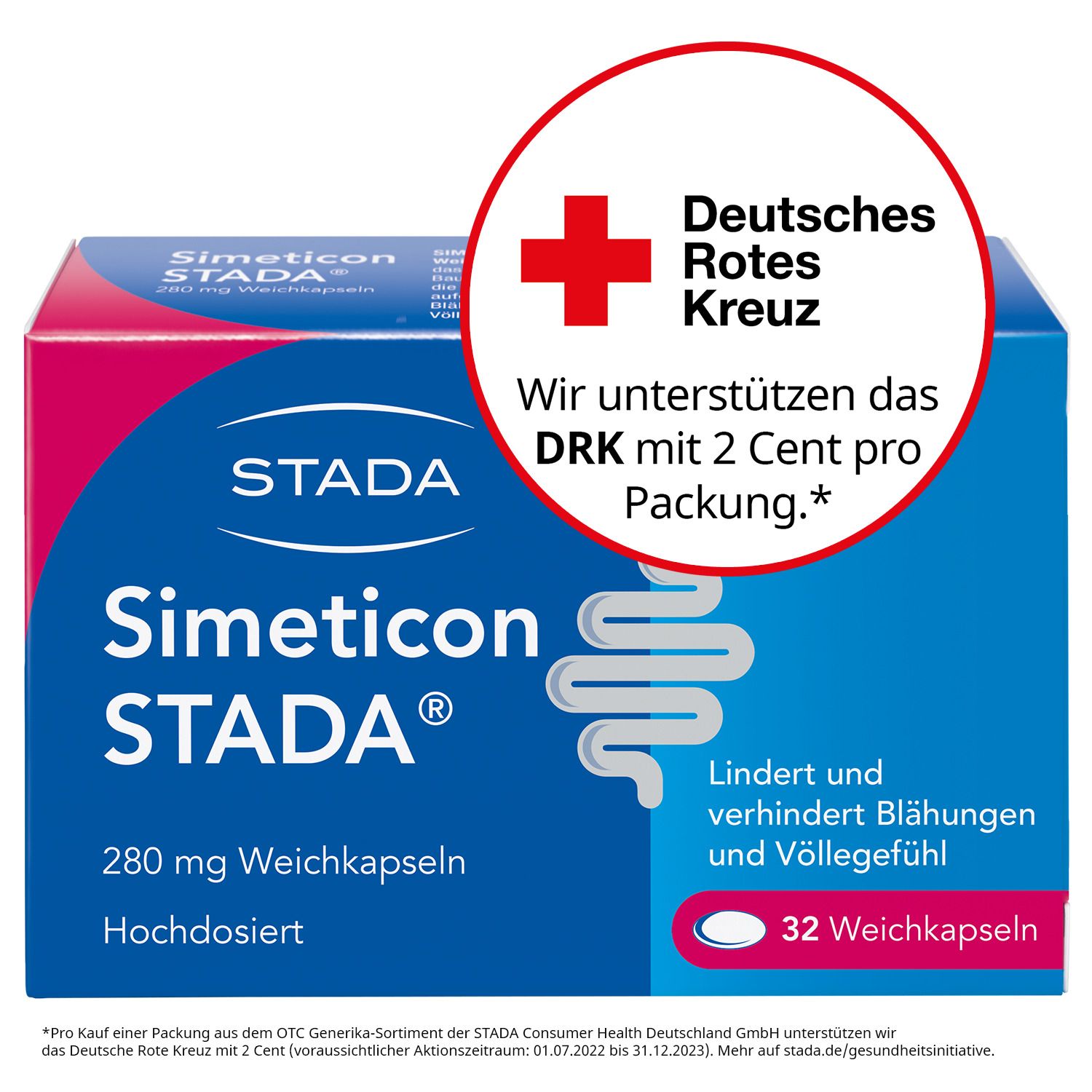 Simeticon STADA® 280 mg gegen Blähungen