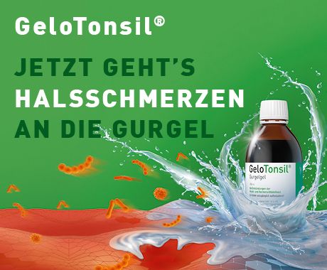 GeloTonsil Gurgelgel lindert Halsschmerzen & Schluckbeschwerden