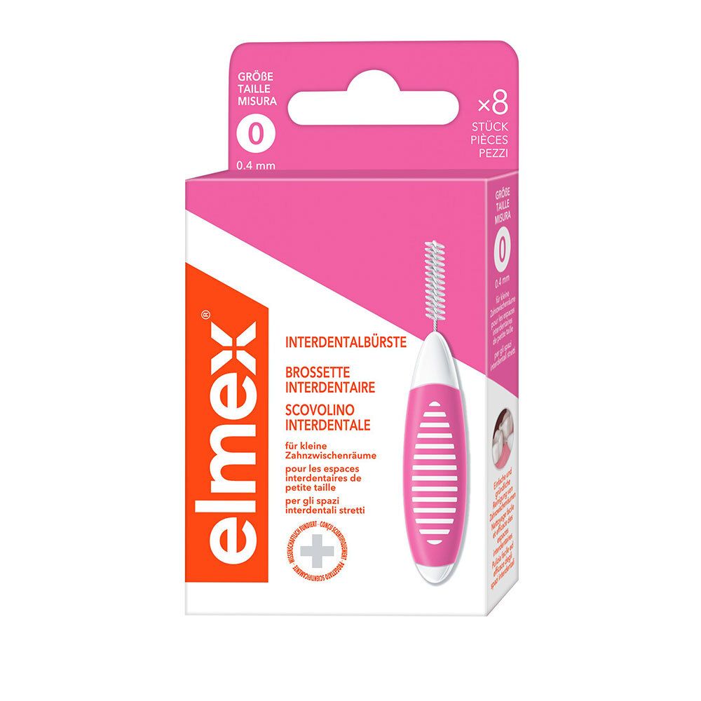 elmex Interdentalbürsten Pink, Größe 0, 0,4 mm