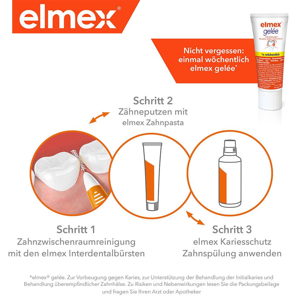 elmex Interdentalbürsten Gelb Größe 4 0,7 mm